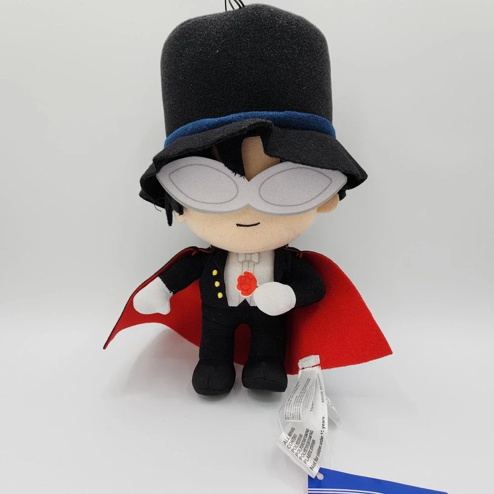 Sailor Moon S Tuxedo Mask 9-Inch Plush Cape Hat‎ Glasses Stuffed Toy NEW w/ Tag